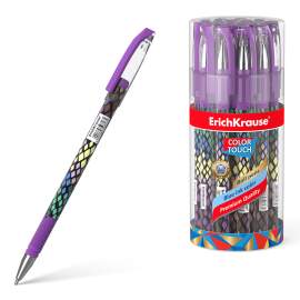 Ручка шариковая ErichKrause ColorTouch Purple Python, синий, 0,7мм, 50743
