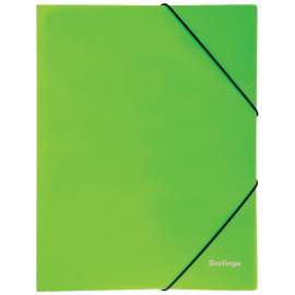 Папка на резинке Berlingo "Neon" А4, 500мкм, неоновая зеленая,ANp_01802