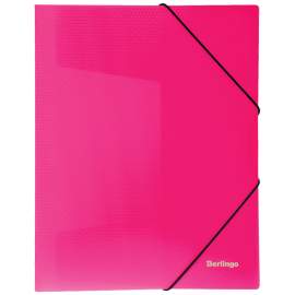 Папка на резинке Berlingo "Neon" А4, 500мкм, неоновая розовая,ANp_01813