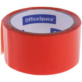 Клейкая лента упаковочная (скотч) 48мм*40м, 45мкм, оранжевая, ШК, OfficeSpace,КЛ_6289