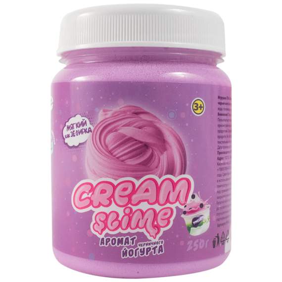 Слайм Cream-Slime, фиолетовый, с ароматом йогурта, 250г,SF02-J