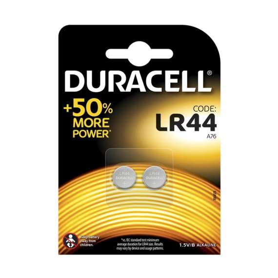 Батарейка Duracell G13 LR44-2BL(V13GA) ЦЕНА= 1 ШТ (2 шт в блистере)