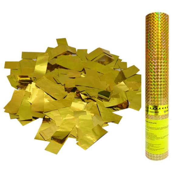 Хлопушка пневматическая ПатиБум, 30см, в пластиковой тубе,золотое конфетти,4690296013271