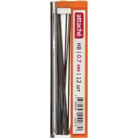 Грифели для механических карандашей Attache, 12шт., 0,7мм, HB,964333