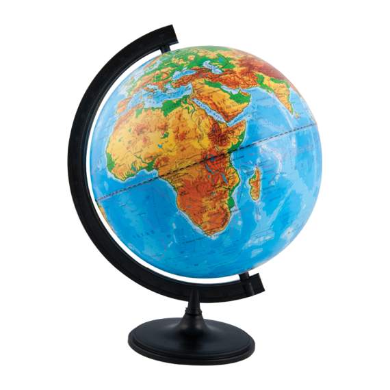 Глобус физический Глобусный мир, 32см, на круглой подставке,10013