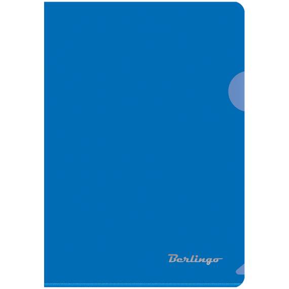 Папка-уголок Berlingo, А5, 180мкм, синяя,AGp_05102