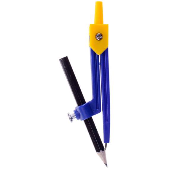 Циркуль ArtSpace пластиковый, с карандашом, 110мм, ПВХ чехол,CMP_5390