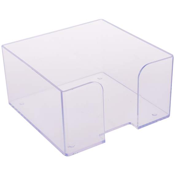 Подставка для бумажного блока прозрачная ,Стамм,9*9*5,ПЛ61