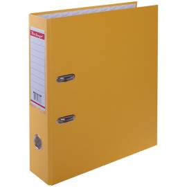 Папка-регистратор Berlingo "Standard", 70мм, бумвинил, с карманом на корешке, желтая,ATb_70405