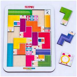 Игра-головоломка Woodlandtoys "Тетрис малый. Цветные карандаши",65205