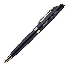 Ручка шариковая автоматическая Attache "Boss" черная, 0,5мм, корпус черный,389763