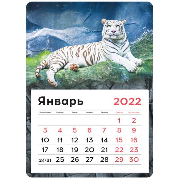 Календарь 2022 отрывной на магните 130*180мм склейка OfficeSpace 