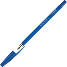 Ручка шариковая Attache "Style", 0,5мм, синяя, прорезиненный корпус,148055