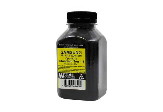 Тонер Hi-Black для Samsung ML-1210/1220/1250/OptraE210, Polyester, Тип 1.9, Bk, 85 г, банка